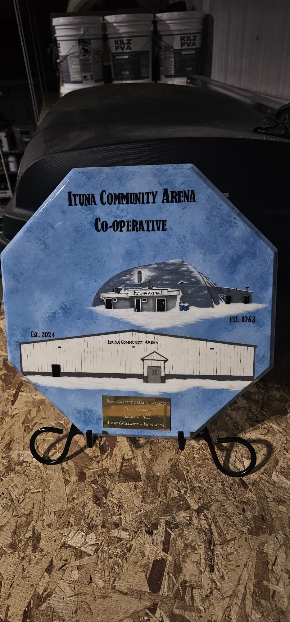 Ituna Community Arena commemorative plaque